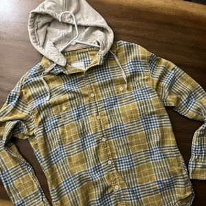 NWOT AE mens hooded flannel